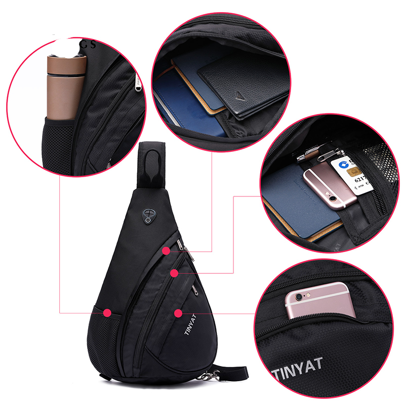 Casual Anti-Theft Sling Bag with USB Charging Port