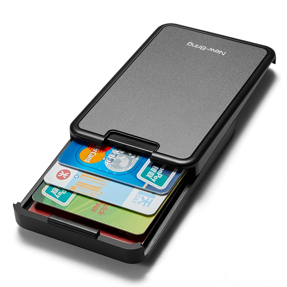 RFID Blocking Sliding Card Holder Wallet