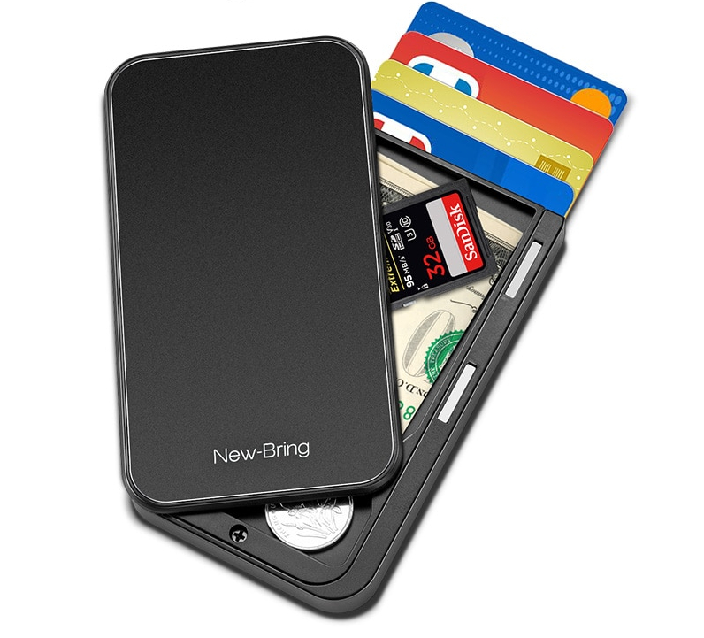 RFID Blocking Metal Carbon Fiber Card Holder Wallet