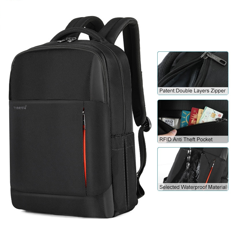 RFID Anti-Theft USB Charging Waterproof Backpack